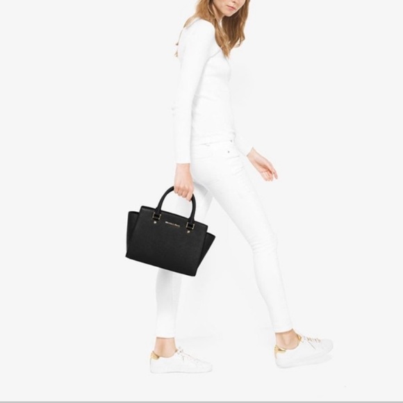 MICHAEL KORS Selma Medium Saffiano Leather Cossbody Bag EXCELLENT CONDITION - Picture 15 of 15